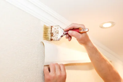 Pose de papier peint à Houquetot — revêtements muraux et toiles de verre